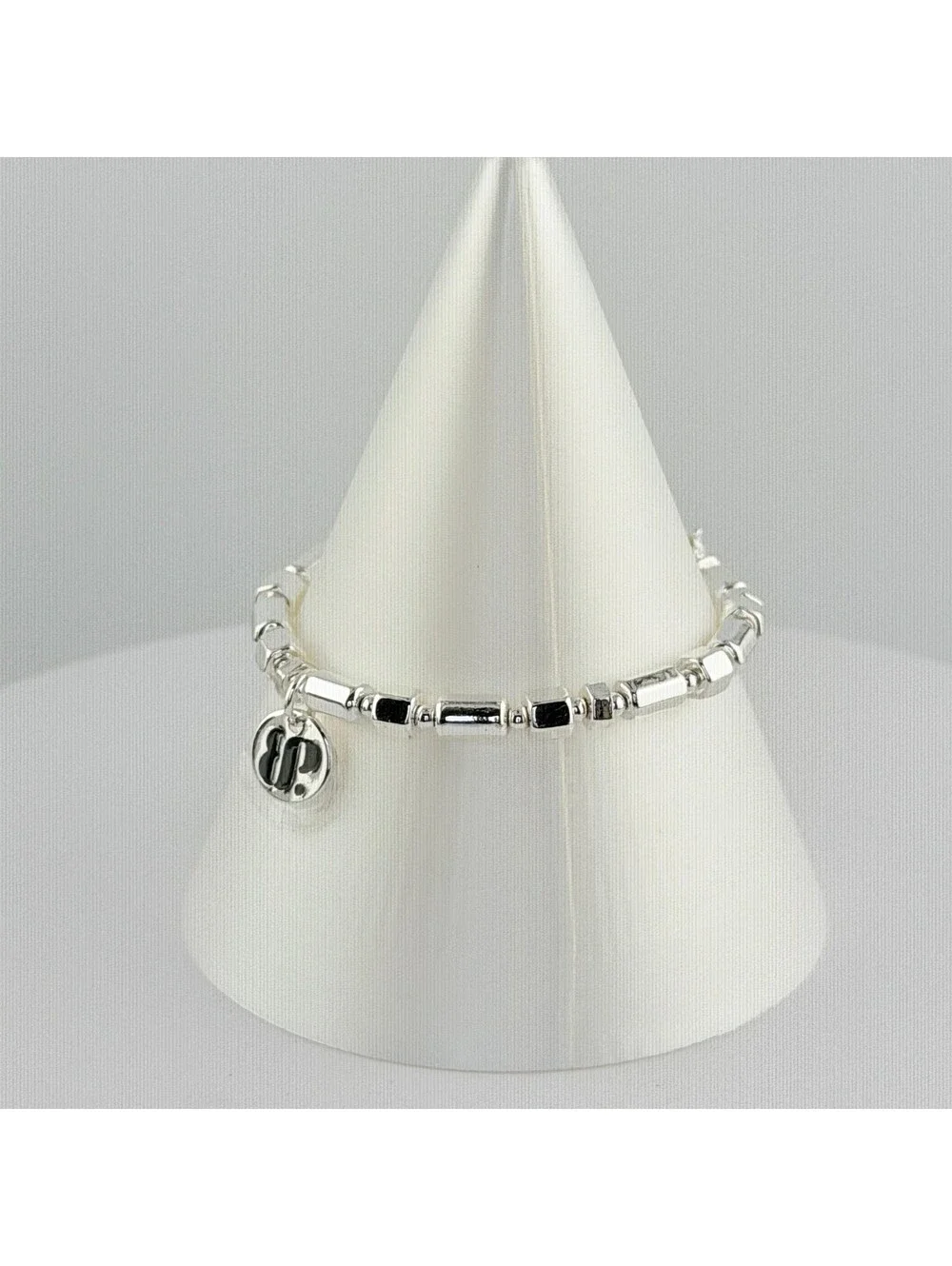 Bomb Party Single Stack Bracelet - on Silver Plating #136